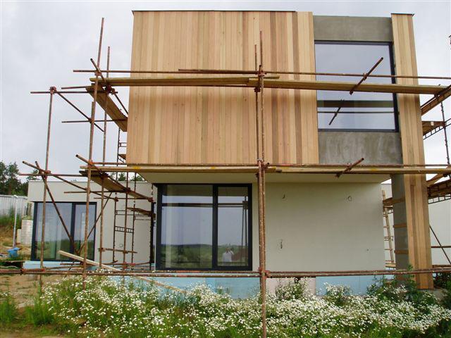 dřevěný obklad fasády